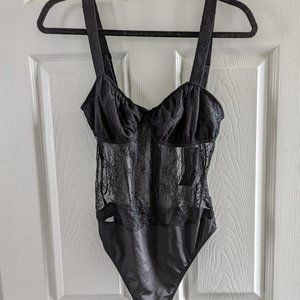 Black lacy bodysuit
